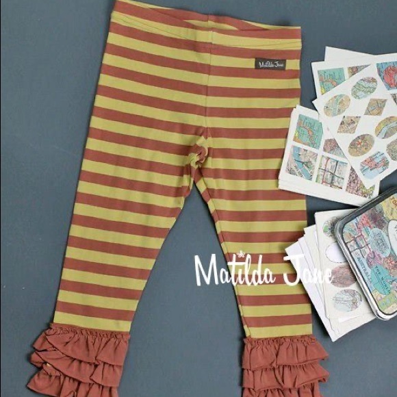 Matilda Jane Golden Rod Leggings Sz 12 - Picture 4 of 4